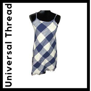 Universal Thread Spaghetti Strap Buffalo Check Dress